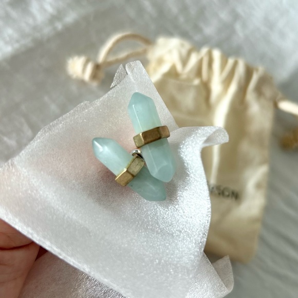 Victoria Emerson Green Stone Earstuds - Picture 2 of 3